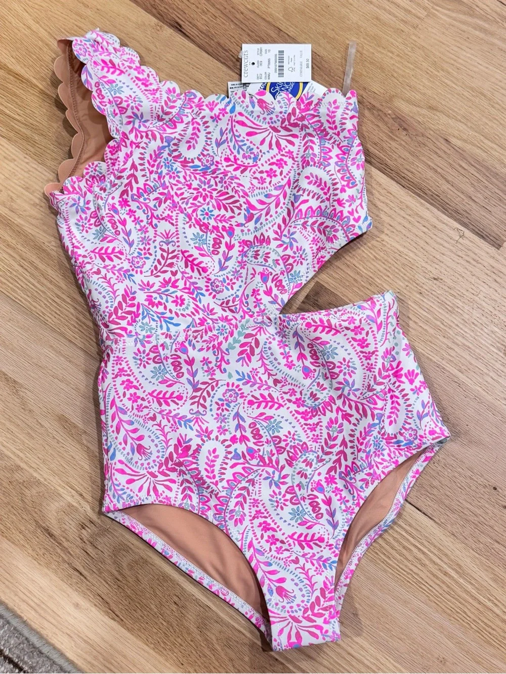 Crewcuts | Girls' l scalloped one-piece swimsuit / Size 10